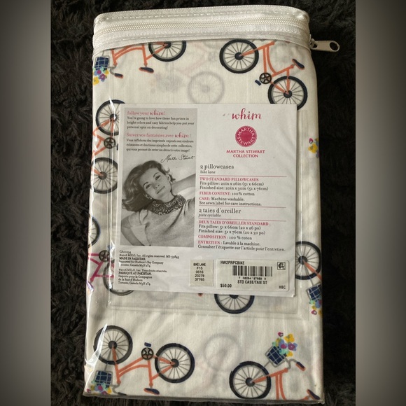Martha Stewart Whim Pillowcases - Picture 2 of 2
